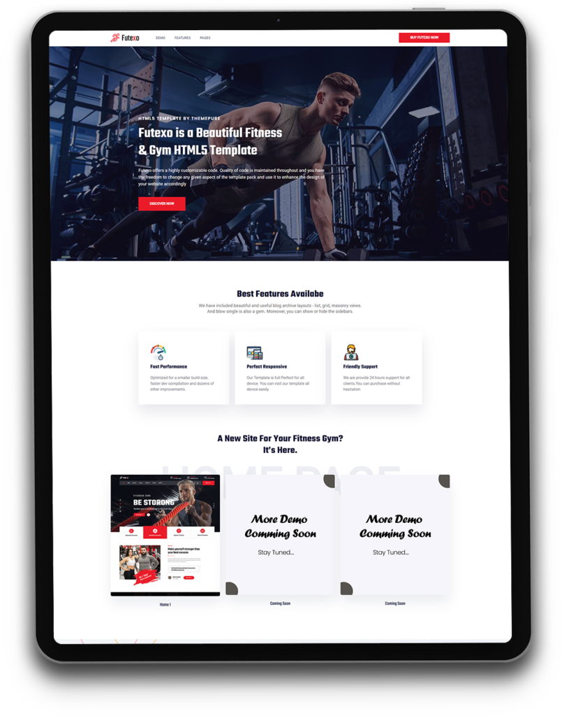 Fitness portfolio Tab image