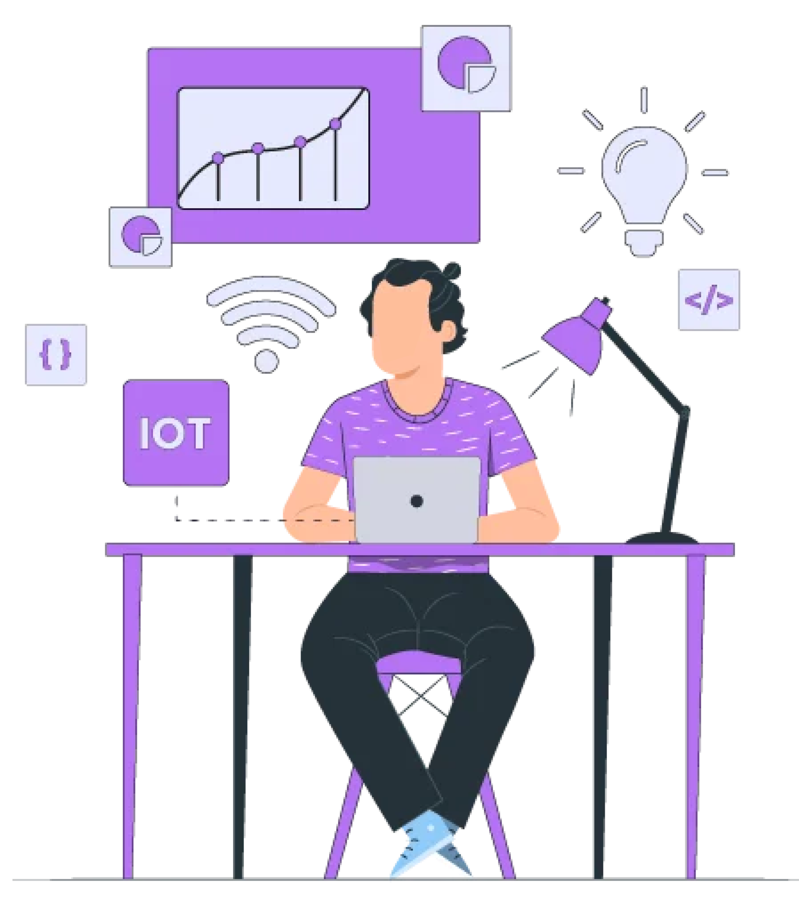 iot vector image